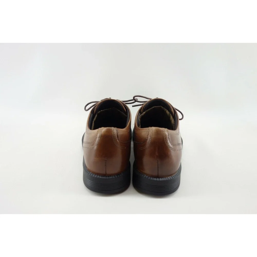 ROCKPORT DRESSPORT MEN'S 8 W US BROWN‎ DP MODERN APRON TOE VIBRAM SOLE V80651
